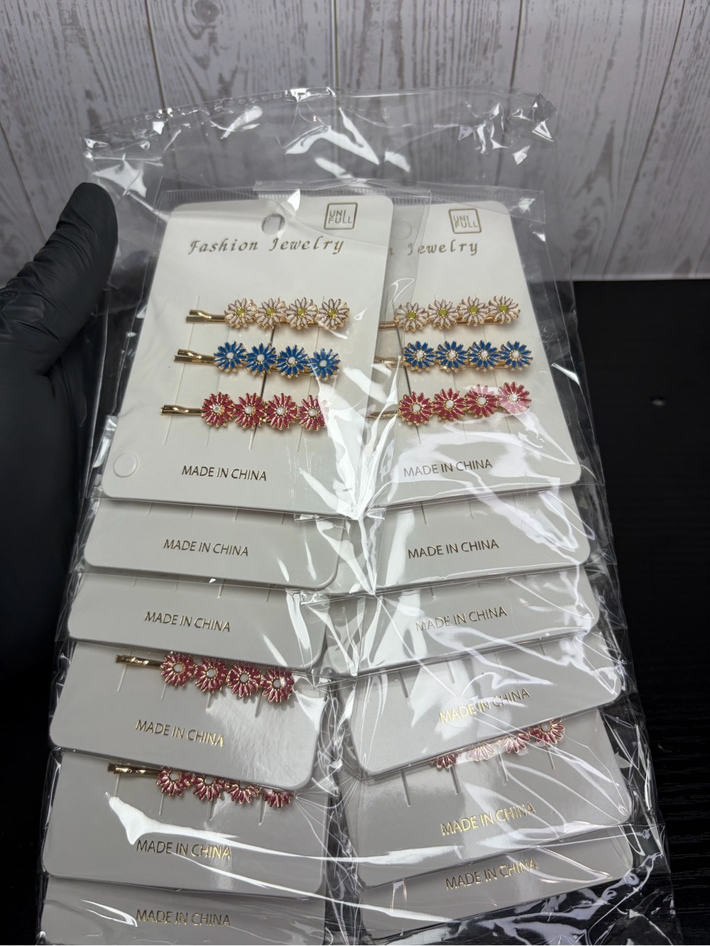 12PCS Fashion Jewelry Floral Hair Clip Set 12-3pcs Sets